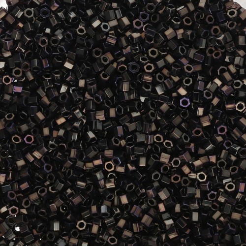 Miyuki Delica 15/0 Hex Cut DBSC0007 - Marrón Iris Metalizado x5 g