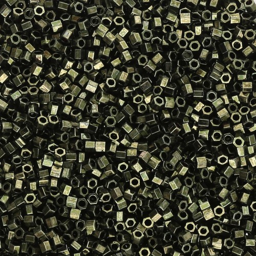 Miyuki Delica 15/0 Hex Cut DBSC0011 - Oliva metalizado x5 g