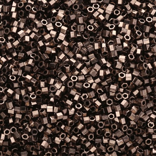 Miyuki Delica 15/0 Hex Cut DBSC0022 - Bronce oscuro metalizado x5 g
