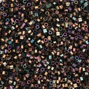 Miyuki Delica 15/0 Hex Cut DBSC0023 - Smoky Gold Iris Metallic x5 g