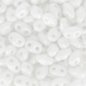 MiniDuo 2x4 mm Pastel White x10g