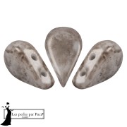 Cuentas de cristal Amos® de Puca® 5x8 mm - Taupe Mishmash x10 g