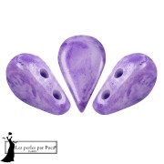 Cuentas de cristal Amos® de Puca® 5x8 mm - Mezcla de violetas x10 g