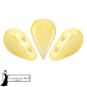 Cuentas de cristal Amos® de Puca® 5x8 mm - Yellow Mishmash x10 g