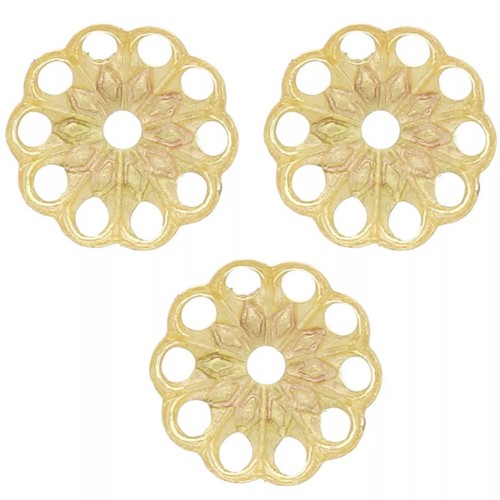 Copas con filigrana, trabajadas 8 mm - Oro x20