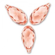 Swarovski gotas 6010 11x5.5 mm Rosa Melocotón x4