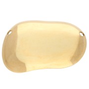 Colgante de entrepieza de forma irregular, 30 x 45 mm - Acero inoxidable 304 Dorado x1