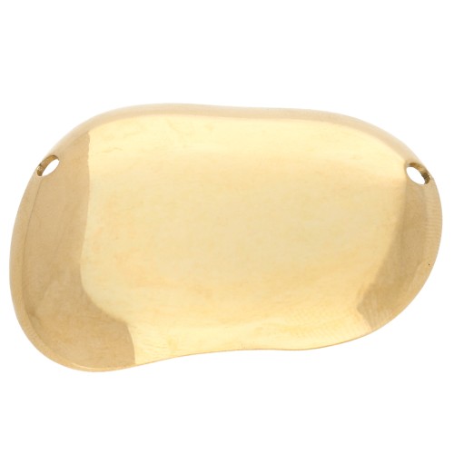 Colgante de entrepieza de forma irregular, 30 x 45 mm - Acero inoxidable 304 Dorado x1