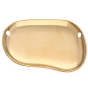 Colgante de entrepieza de forma irregular, 30 x 45 mm - Acero inoxidable 304 Dorado x1