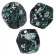 Facetadas 4 mm Jet Tweedy Green x50