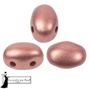 Cuentas de cristal Samos® de Puca® 5x7 mm - Bronce Light rose x10 g