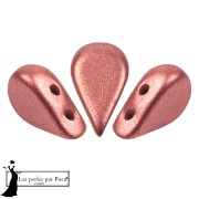 Cuentas de cristal Amos® de Puca® 5x8 mm - Bronce India Rose x10 g