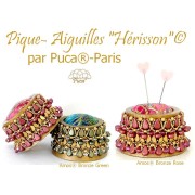 Cuentas de cristal Amos® de Puca® 5x8 mm - Bronze Light Plum x10 g