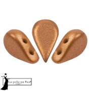 Crystal - Cuentas de cristal Amos® de Puca® 5x8 mm - Bronce naranja x10 g Cuentas de cristal Amos® de Puca® 5x8 mm - Bronce naranja x10 g