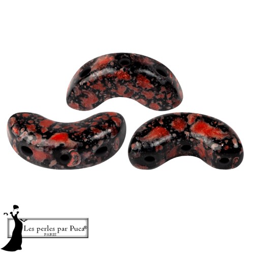 Arcos® de Puca® 5 x 10 mm - Rojo esmaltado x 10 g