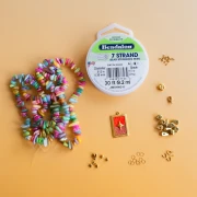 Mi bisutería - Kit de collar con Cuentas de concha tintada