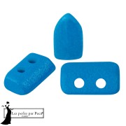Opaque White - Cuentas de cristal Piros® de Puca® 2x5 mm - Azul neón x10 g Cuentas de cristal Piros® de Puca® 2x5 mm - Azul neón x10 g