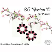 Cuentas de cristal Piros® de Puca® 2x5 mm - Verde neón x10 g