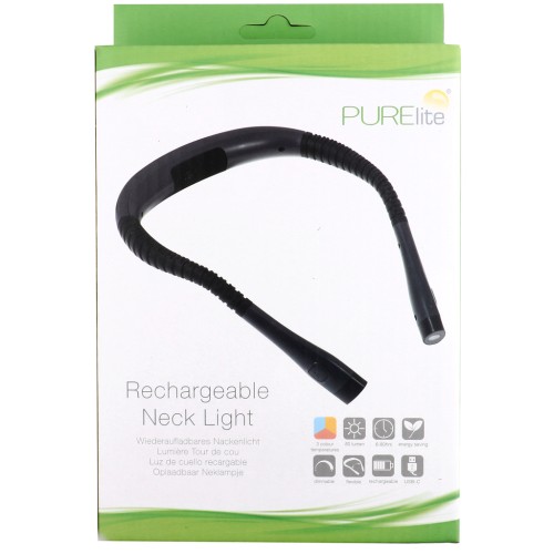Lámpara LED recargable para el cuello con cable USB incluido PURElite x1