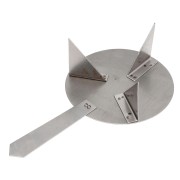 Soporte de cocción con garras de 84 mm para polvo de esmalte de recubrimiento, con mango x1