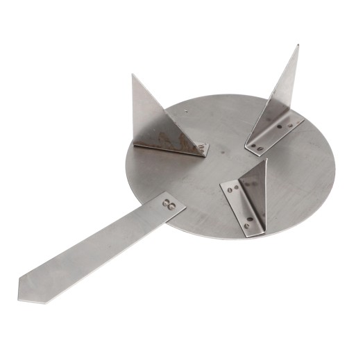 Soporte de cocción con garras de 84 mm para polvo de esmalte de recubrimiento, con mango x1