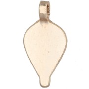 Colgante étnico en forma de gota, tallado, 23 x 11,5 mm - Dorado claro x1