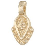 Dije étnico en forma de gota, 16 x 8,5 mm - Dorado claro x1