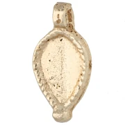 Dije en forma de gota de 18 x 9 mm - Dorado claro x1