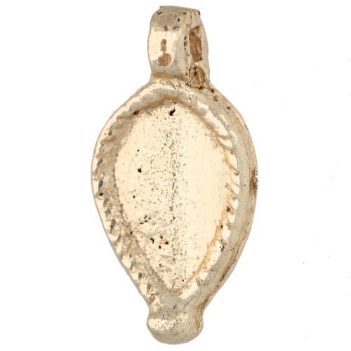 Dije en forma de gota de 18 x 9 mm - Dorado claro x1