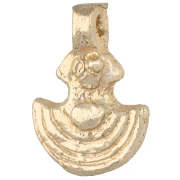 Dije étnico con forma de ancla, 16,5 x 12 mm - Dorado claro x1