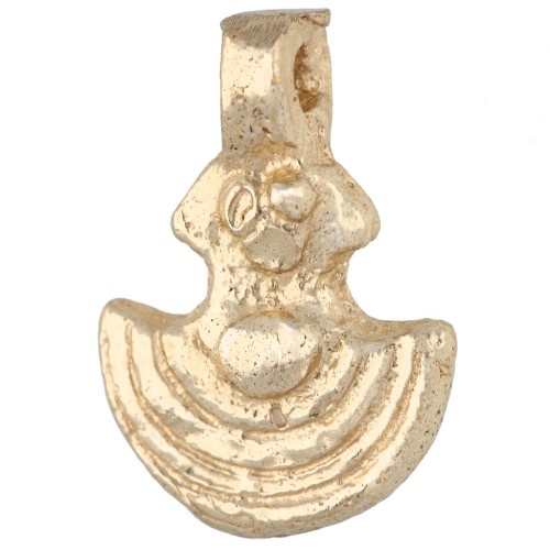 Dije étnico con forma de ancla, 16,5 x 12 mm - Dorado claro x1