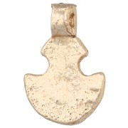 Dije étnico con forma de ancla, 16,5 x 12 mm - Dorado claro x1