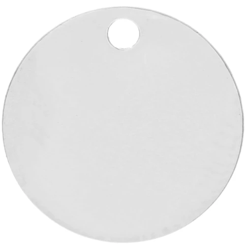 Lentejuela para grabar de 12 mm - grosor 0,4 mm - Plata 925 x1