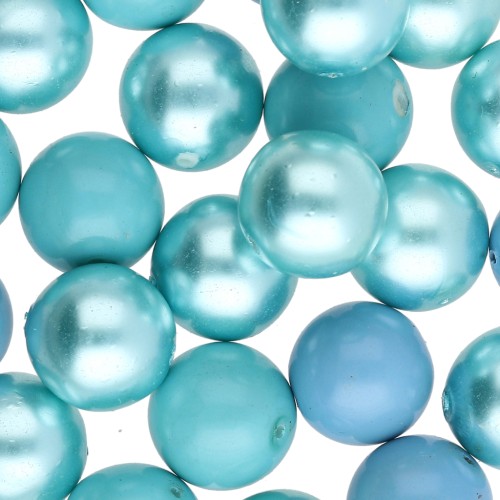 Surtido de cuentas bohemias - Mezcla verde y azul, 50 g