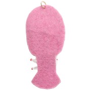 Colgante de langosta de 73 x 32 mm con cuentas bordadas - Rosa - Naranja x1