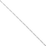 Cadena de eslabones figaro alternados (1x3) de 2,4 mm - Acero inoxidable 316L x 50 cm|raw }}