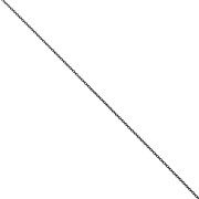 Cadena de malla «Forçat» de 1,4 mm - Acero inoxidable 316L negro x 50 cm