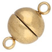 Cierre de bola magnético de 8 mm - Acero inoxidable 303 Dorado x1