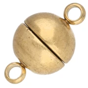 Cierre de bola magnético de 8 mm - Acero inoxidable 303 Dorado x1
