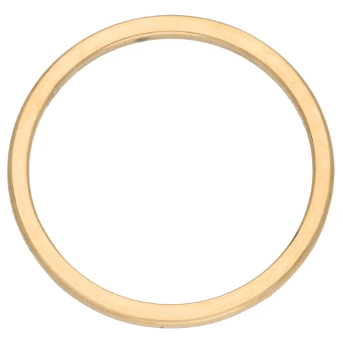 Anilla de montaje y tejido circular de 29 mm - Acero inoxidable 316L dorado x1