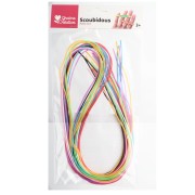 Surtido de hilos opacos para scoubidous x12
