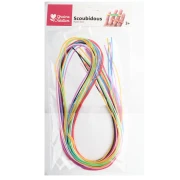 Surtido de hilos opacos para scoubidous x12