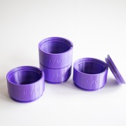 Clasificador de cuentas de Rocalla 8,5 x 5 cm, 4 tamaños - Morado x1