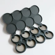 Organizador de cuentas con 8 compartimentos de 48 mm - Gris oscuro x1