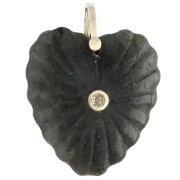 Labradorita - Colgante en forma de corazón de 32 x 30 mm de piedra preciosa y circonitas - Labradorita x1 Colgante en forma de corazón de 32 x 30 mm de piedra preciosa y circonitas - Labradorita x1