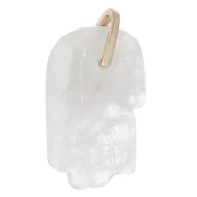 Colgante «Mano de Fátima» de 27 x 17 mm, con piedra preciosa, óxidos de circonio y piedra lunar