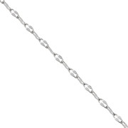 Cadena de malla de fantasía de 2,4 mm - acero inoxidable 304 x1m