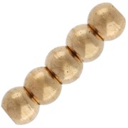 Cuentas de 3 mm con agujero de 1,5 mm - Acero inoxidable 303 Dorado x10