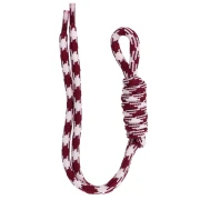 Cordón de paracord para llaveros y amuletos de bolso, 22 cm - Blanco y rojo oscuro x1