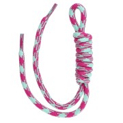 Cordón de paracord para llaveros y amuletos de bolso - 22 cm - Rosa - Veraman x1